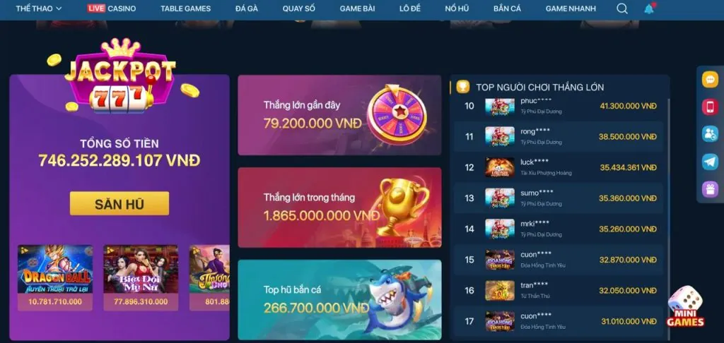 Các sản phẩm game đa dạng của lc88link